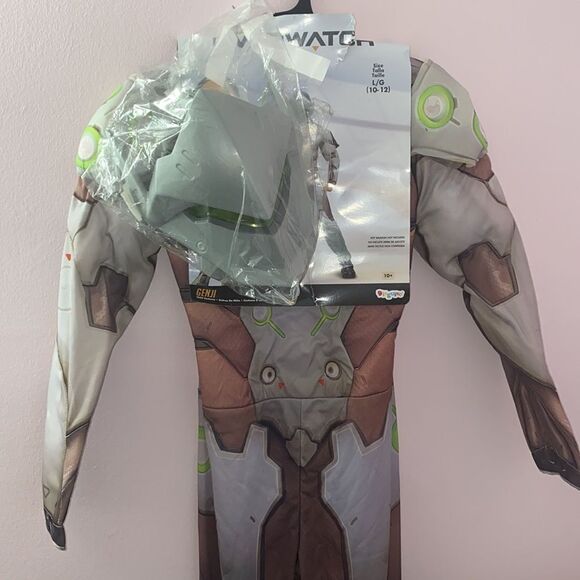 🔥Boys Genji Muscle Costume - Overwatch kids boy New - Picture 11 of 11